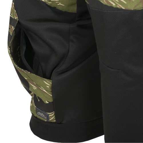 Helikon - Rozpinana bluza Rogue Hoodie - Bawełna - Poliester - Czarny/ERDL - BL-RHF-PO-011PA