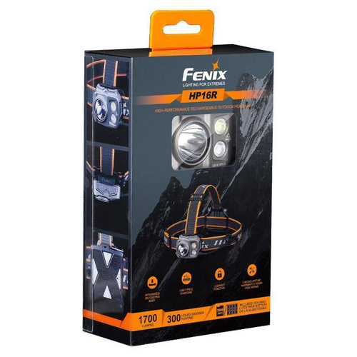 Fenix - Latarka czołówka LED 16R z akumulatorem 3000 mAh - 1250 lumenów - HP16R