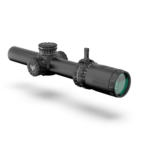 Swampfox Optics - Luneta biegowa Arrowhead SFP LPVO - 1-10x - Guerilla DOT MIL Red - Czarna - ARH11024-RL