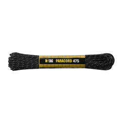 M-Tac - Paracord 475 - 3 mm - Nylon - Czarny Reflective