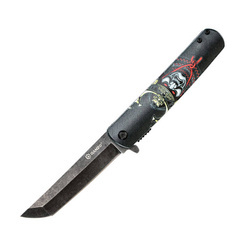 Ganzo - Nóż składany EDC - Stal nierdzewna 440 - Czarny - G626-BS