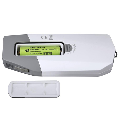 Fenix - Latarka diodowa LED E-Star z akumulatorem - 100 lm - Biała / Szara - E-STAR