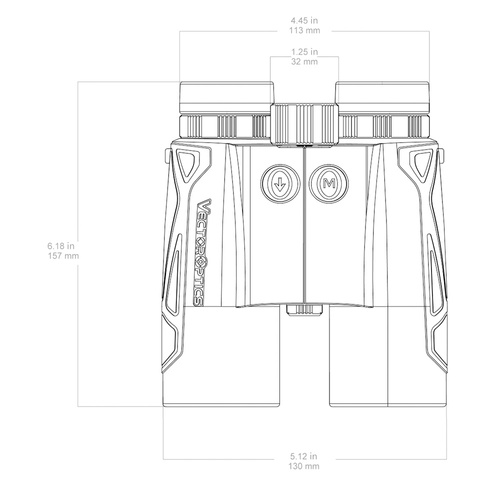 Vector Optics - Lornetka z dalmierzem Paragon 10x42 - Czarna - SCBRF-02