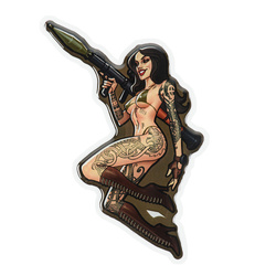 M-Tac - Naklejka Tactical girl #9 RPG Skandinavik - PVC - 51500003