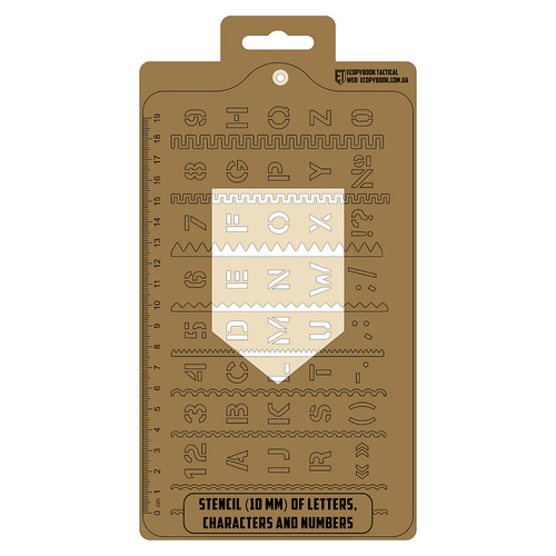 M-Tac - Linijka z szablonem oznaczeń i symboli NATO Ecopybook Tactical - Polimer - 10273013