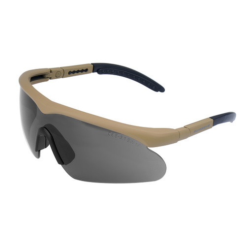 Swiss Eye - Okulary strzeleckie Raptor - Coyote - Smoke/Orange/Clear - M: 10162/ L: 10172