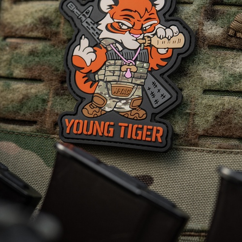 M-Tac - Naszywka Young Tiger - PVC - Pomarańczowa - 51506002