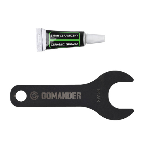 Gomander - Kompensator płomienia Quadron - 9 mm - Gwint 1/2x36 TPI 9 - Czarny - TB0.10174_0-1