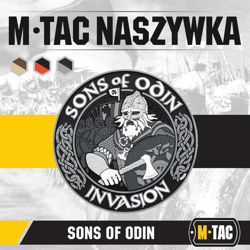 M-Tac - Naszywka PVC 3D Sons of Odin - Czarna/Szara - 51137211