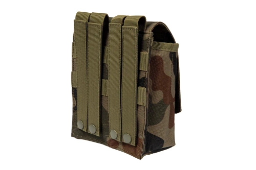 GFC Tactical - Podwójna ładownica na magazynki typu AK / AR - MOLLE - Nylonowa - Wz. 93 Pantera Leśna - GFT-19-016371