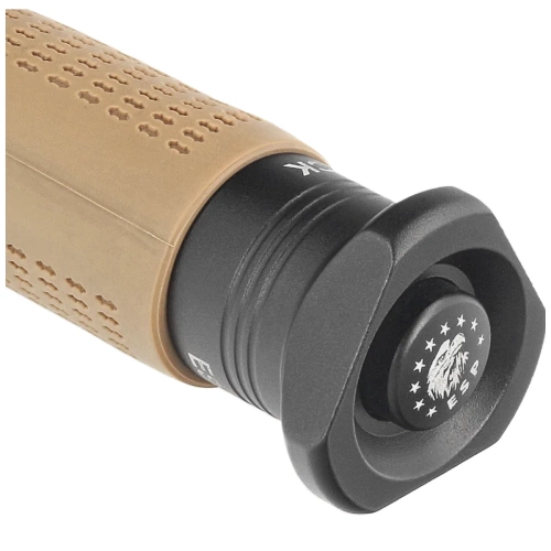 ESP - Hartowana pałka teleskopowa Ergonomic Easy Lock - 18" - Czarny/Khaki - ExBTTO-18HE-KH