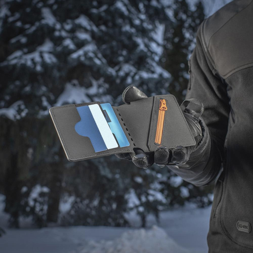 M-Tac - Portfel Slim Elite Gen.II - Czarny / Pomarańczowy - 10171835