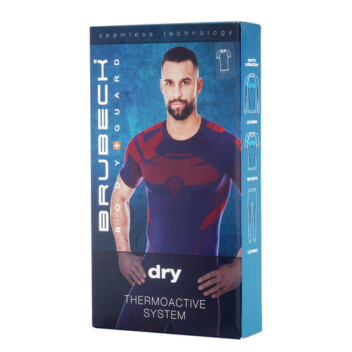 Brubeck - Koszulka termoaktywna DRY z krótkim rękawem - Czarny/Grafitowy - SS11970