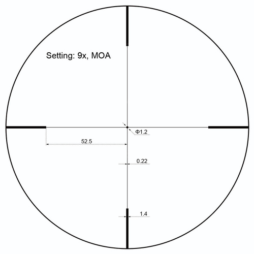 Vector Optics - Luneta celownicza Forester JR. Power 3-9x40 Riflescope - Czarna - SCOM-35
