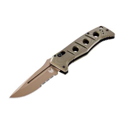 Benchmade - Nóż składany wojskowy Auto Adamas - CPM CruWear - Olive Drab - 2750SFE-2