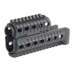 DLG Tactical - Łoże z nakładką rury gazowej do AK-47/AK-74 - Picatinny - M-LOK - Polimer - Czarny - DLG-099-BLK