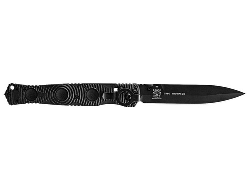 Benchmade - Nóż taktyczny 391BK SOCP - D2 - Czarny - 391BK