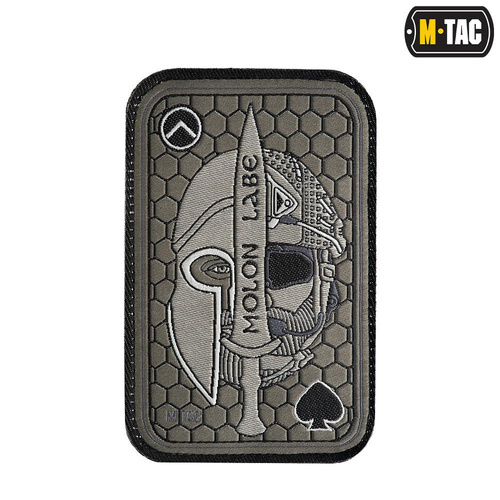 M-Tac - Naszywka Morale Patch Molon Labe Ace - Żakard - Oliwkowy - 51126001
