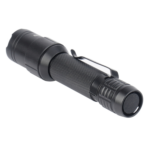 Mil-Tec - Latarka ręczna Stablampe Mini Recharge - Strobe - 450 lm - Czarna - 15154100