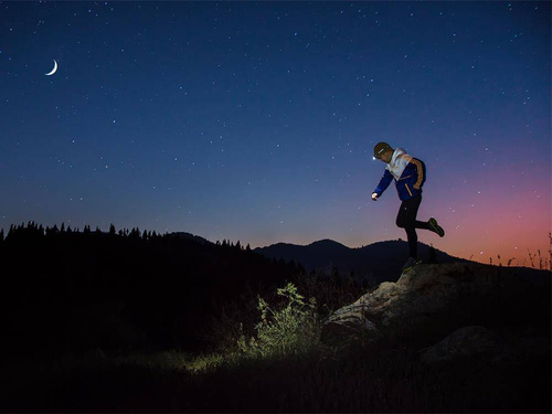 Fenix - Latarka czołowa LED - 240 lumenów - AA - Czarna - HM23