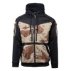 Helikon - Rozpinana bluza Rogue Hoodie Fullzip - RipStop - Czarny/6 Color Desert - BL-RHF-PO-016CA