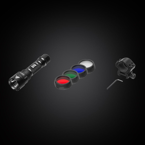 Mactronic - Latarka taktyczna ręczna Black EYE 650 - Czarny - L-MX532L-RC/SET3