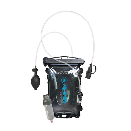 Aquamira - Bukłak na wodę ciśnieniowy Pressurized Reservoir - 1,5 l - Z adapterem na filtr Frontier Max - 67640