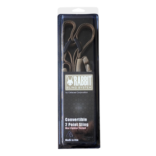 Cetacea Tactical - Zawieszenie do broni Convertible 2 Point Rabbit Sling - Czarny - TA-RABBIT-BLK