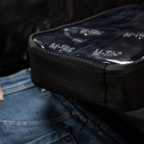 M-Tac - Organizer przezroczysty Elite Small - 22 х 14 cm - Czarny - 10147002-S