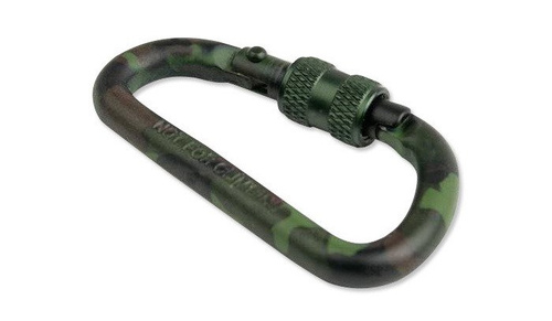 Mil-Tec - Karabinek aluminiowy zakręcany Lock - 80 mm - 15922080