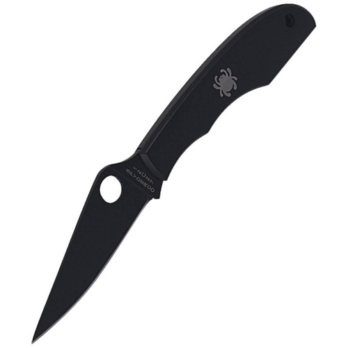 Spyderco - Nóż Grasshopper - Black Blade Plain - Czarny - C138BKP