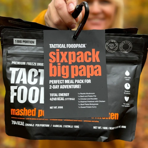 Tactical Foodpack - Zestaw liofilizowanych racji żywnościowych Sixpack Big Papa - 4249 kcal - C0023