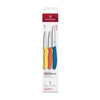 Victorinox - Zestaw noży Swiss Classic - 2 Ząbkowane 1 Gładki - Wielokolorowy - 6.7116.32C1
