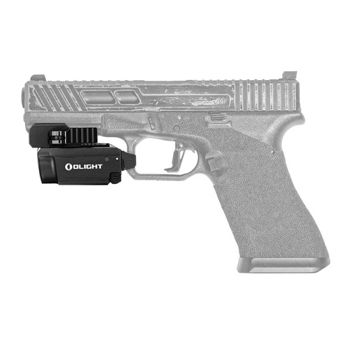 Olight - Latarka taktyczna LED na broń z celownikiem laserowym BALDR RL MINI - 600 lumenów - Czarna