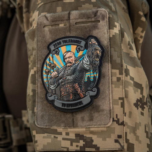 M-Tac - Naszywka Zero Tolerance - PVC - Szary - 51348042