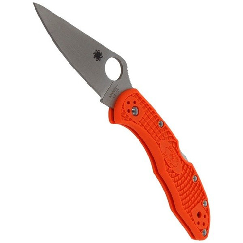 Spyderco - Nóż składany Delica® 4 FRN Flat Ground Orange - C11FPOR