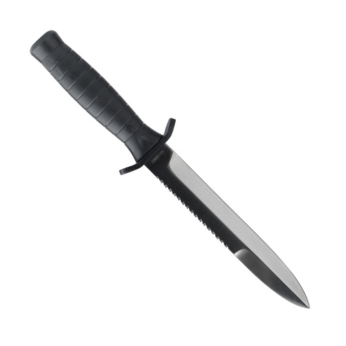 Nóż taktyczny wz. 98NZ Nierdzewny - Spear Point - Ząbkowany - Srebrny
