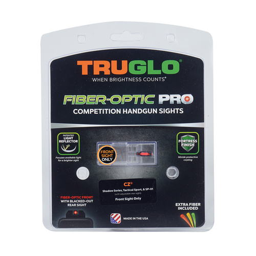 TruGlo - Muszka światłowodowa Fiber-Optic Pro do CZ Shadow, Tactical Sport, SP-01 - TG132CZS