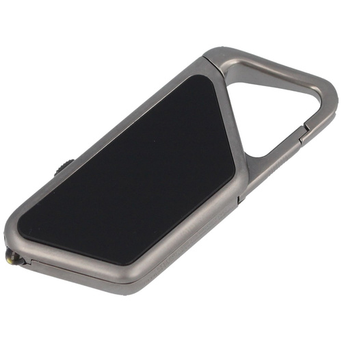 ASP - Akumulatorowa latarka / brelok Sapphire USB LED Aluminium - Czarny - 53600