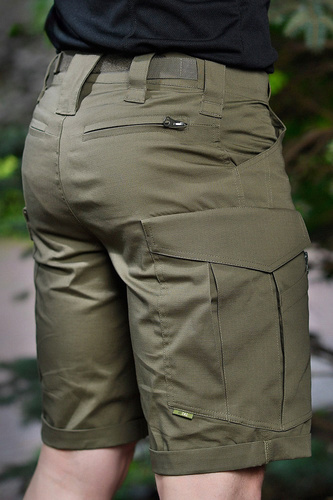 M-Tac - Szorty Conquistador Flex - Rip-Stop - 8 kieszeni - Dark Olive - 20008048