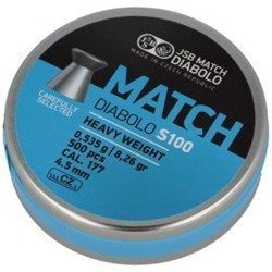 JSB - Śrut do wiatrówki Blue Match Diabolo S100 - 4.5 mm - 500 szt. - 000025-500