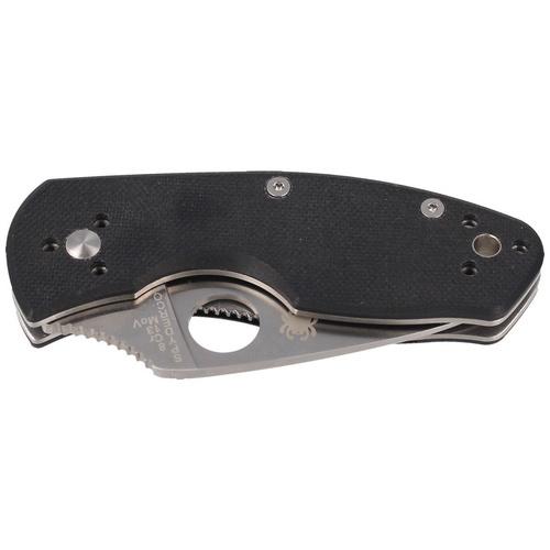 Spyderco - Nóż składany Ambitious G-10 Black Plain - Czarny - C148GP