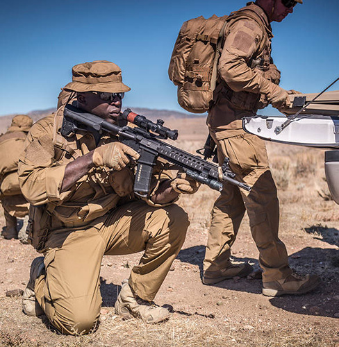 Helikon - Spodnie wojskowe MBDU Modern Battle Dress Uniform - NyCo Ripstop - RAL 7013 - SP-MBD-NR-81