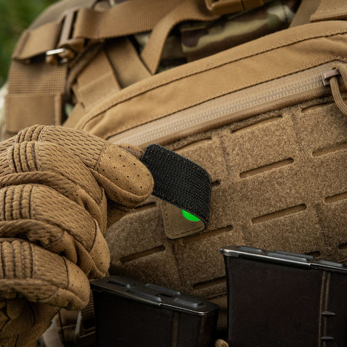 M-Tac - Naszywka Cat Eyes - Fluorescencyjna - Wycinana laserowo - Cordura - Brąz - 5832