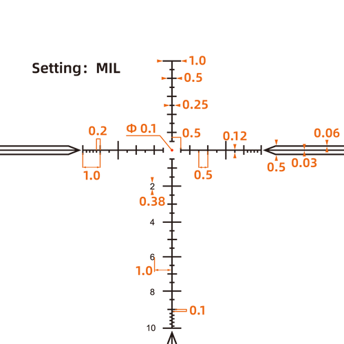 Vector Optics - Luneta celownicza Tauron 4-24x50 FFP - MPX1 - Czarny - SCFF-65