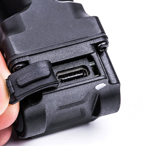 NEXTorch - Latarka na broń z laserem - 650 lm - Aluminium - Czarna - WL22R