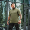 M-Tac - Koszulka Cotton HARD - Bawełna - Oliwkowy - 80098038