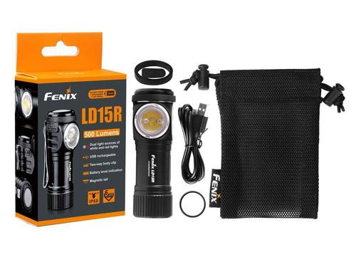 Fenix - Latarka akumulatorowa kątowa - 500 lumenów - 700 mAh - LD15R