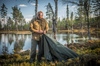 Helikon - Koszula bushcraftowa Woodsman - DuraCanvas - Czarny - KO-WDN-DC-01