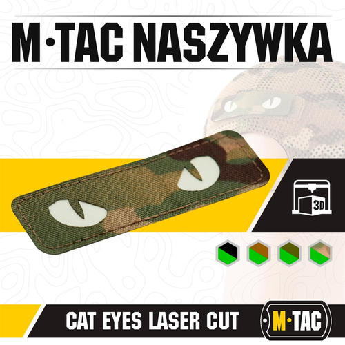 M-Tac - Naszywka Morale Patch - Cat Eyes - Laser Cut - MultiCam - 51009899